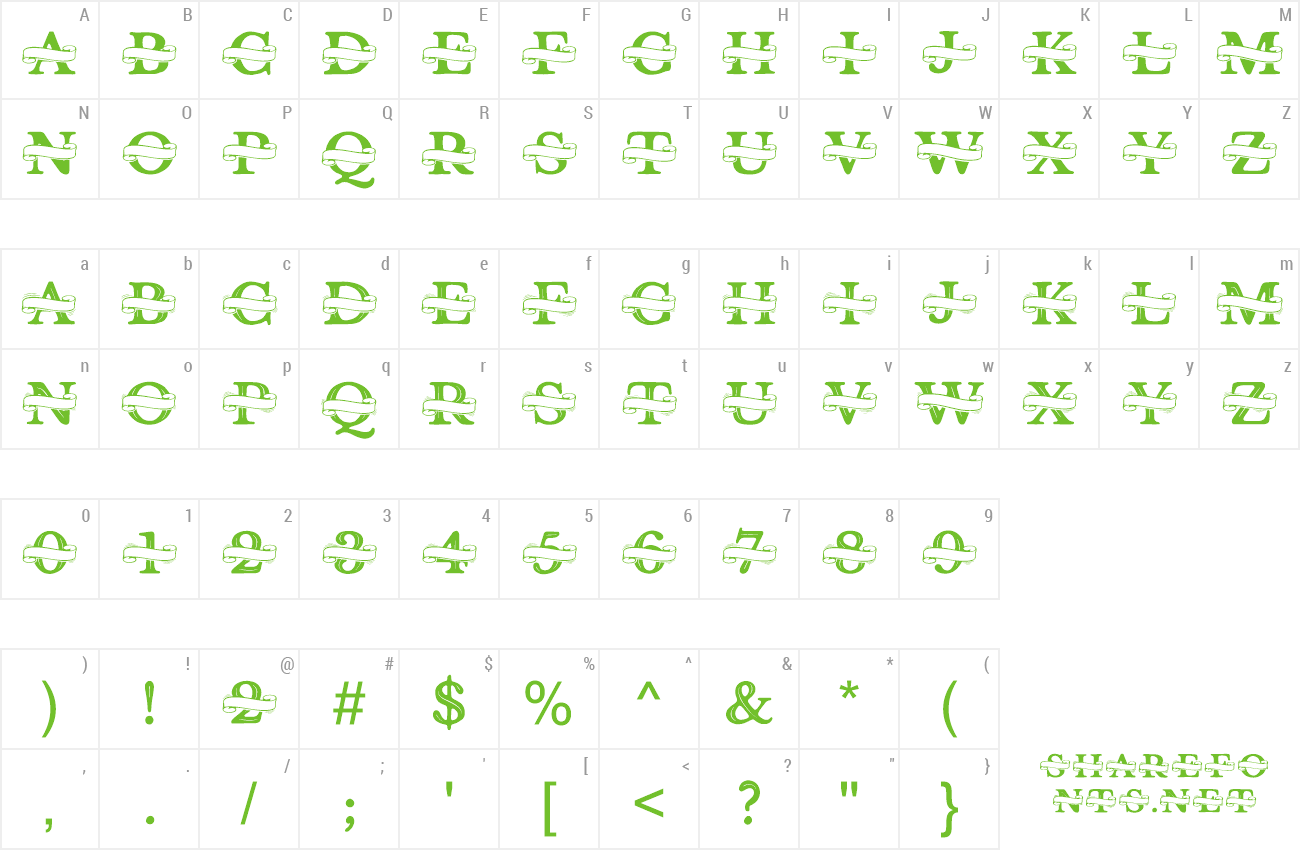 Font Shelana Monogram Split preview